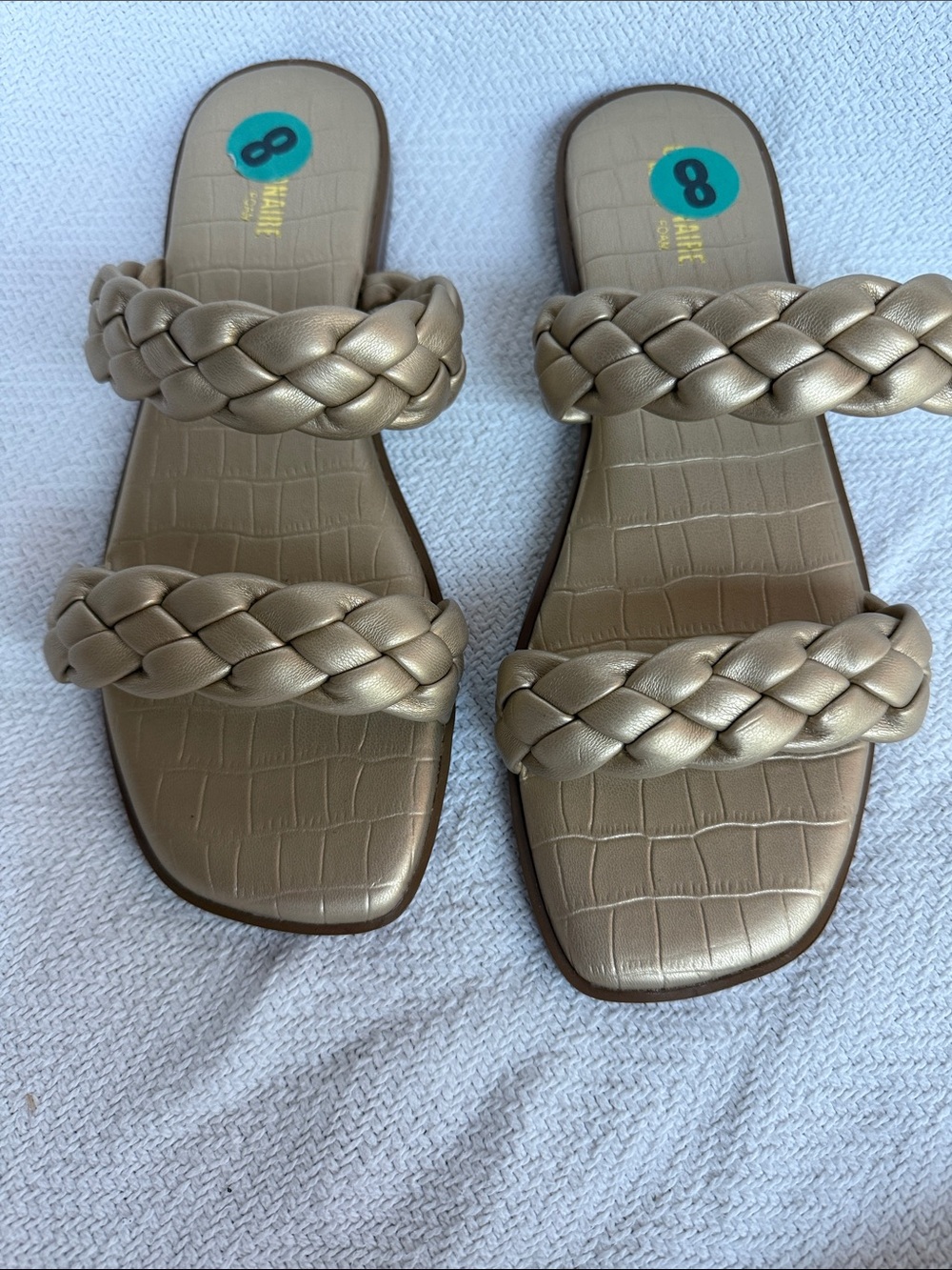 Braided Gold Sandals